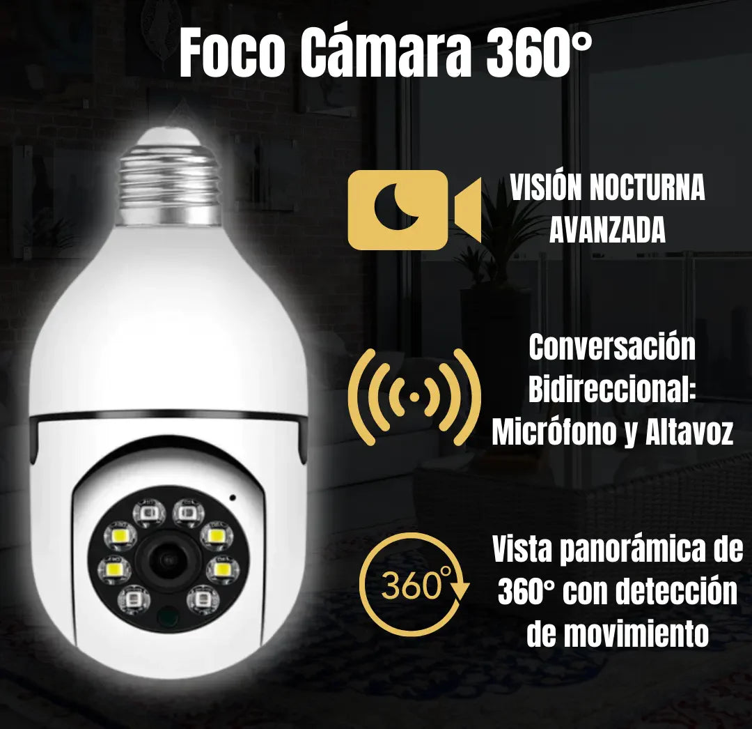 FOCO CAMARA 360° WIFI FC