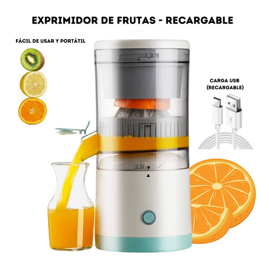 Exprimidor de Naranja Eléctrico Recargable