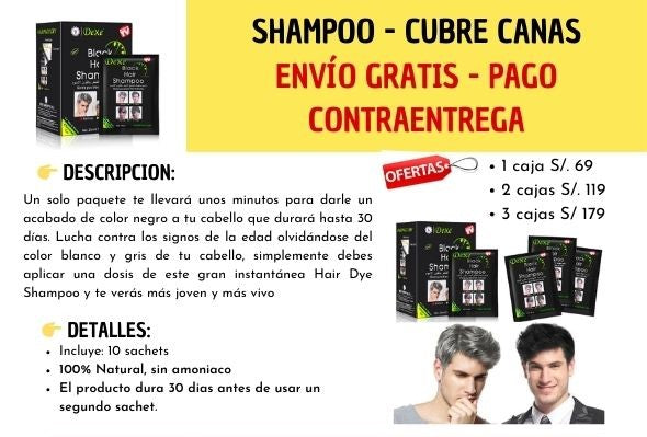 SHAMPOO MAGICO CUBRE CANAS